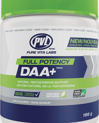 PVL Full Potency DAA+ Powder 186g