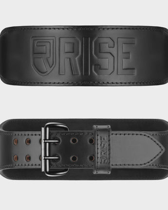 Rise Premium 7mm Old School Leather Belt - Black